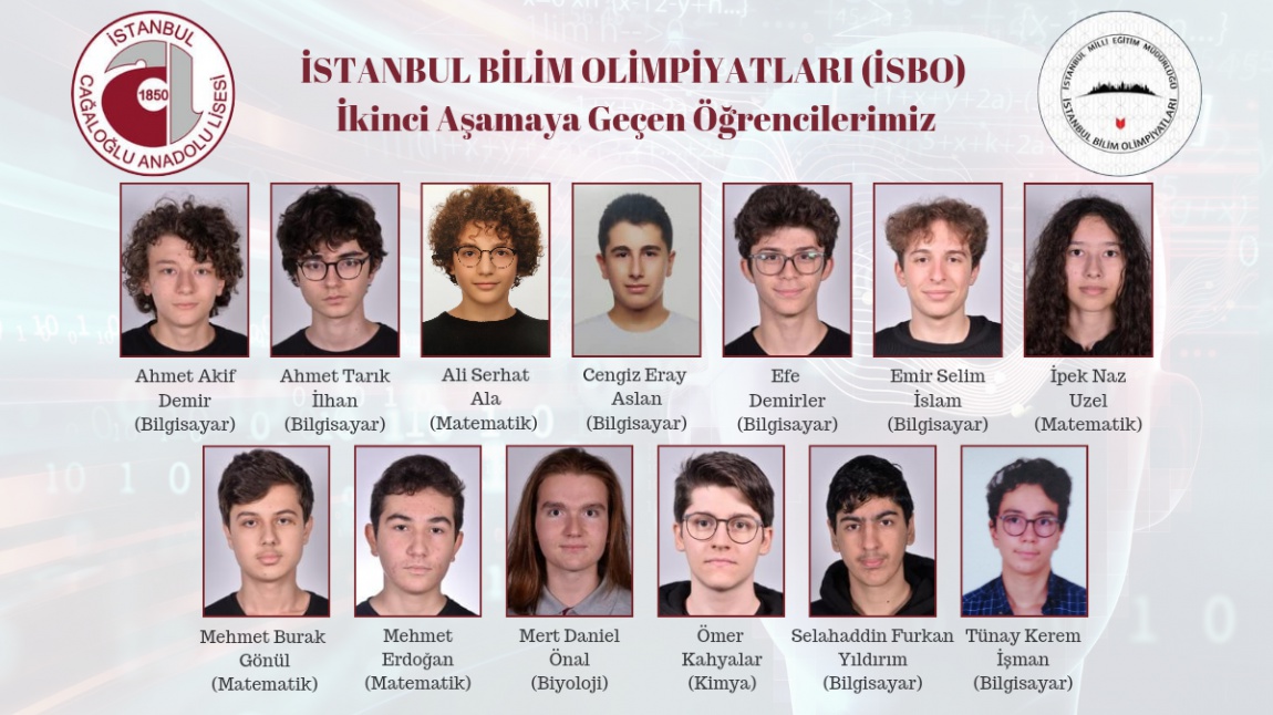 İstanbul Bilim Olimpiyatlarında (İSBO) İkinci Aşamaya Geçen Öğrencilerimiz