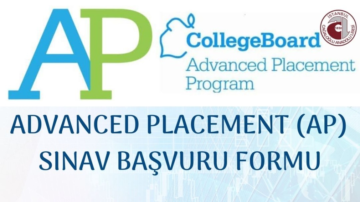 Advanced Placement (AP) Sınav Başvuru Formu